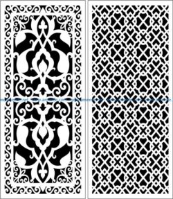 Design pattern panel screen E0006246 file cdr and dxf free vector download for Laser cut CNC