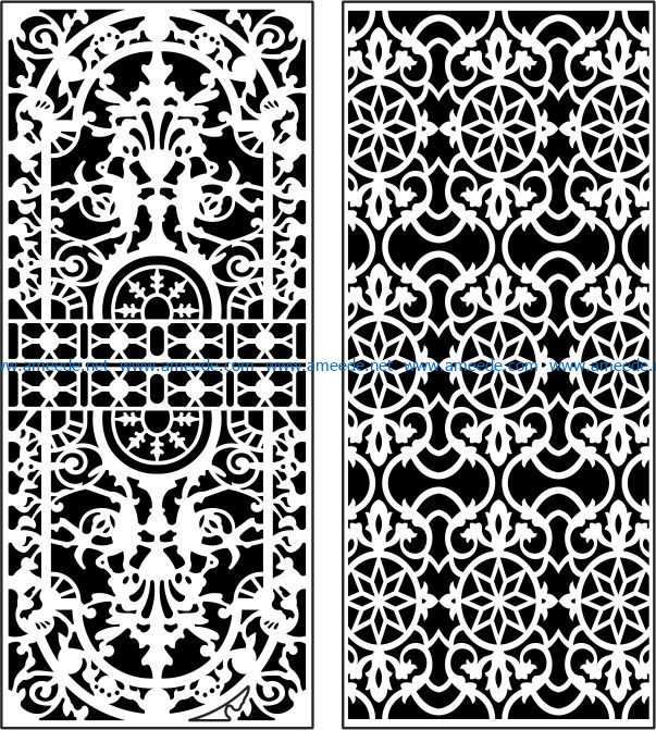Design pattern panel screen E0006248 file cdr and dxf free vector download for Laser cut CNC
