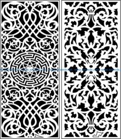 Design pattern panel screen E0006311 file cdr and dxf free vector download for Laser cut CNC