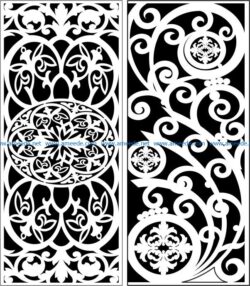 Design pattern panel screen E0006313 file cdr and dxf free vector download for Laser cut CNC