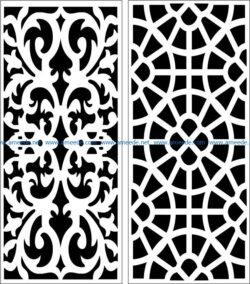 Design pattern panel screen E0006389 file cdr and dxf free vector download for Laser cut CNC