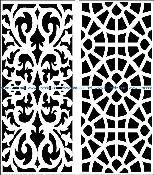 Design pattern panel screen E0006389 file cdr and dxf free vector download for Laser cut CNC
