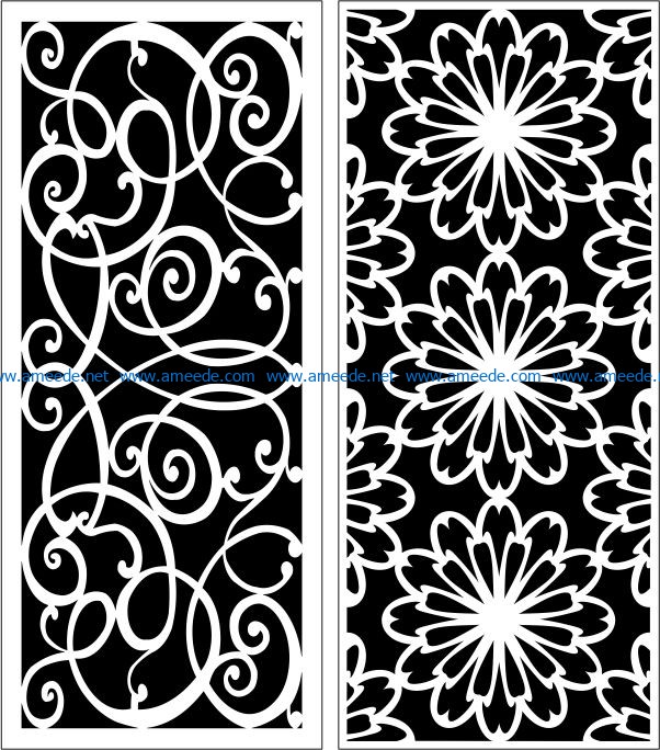 Design pattern panel screen E0006390 file cdr and dxf free vector download for Laser cut CNC
