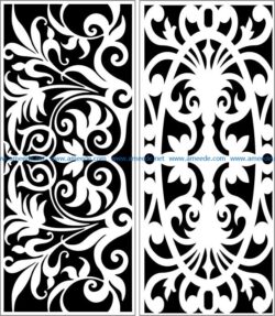 Design pattern panel screen E0006392 file cdr and dxf free vector download for Laser cut CNC