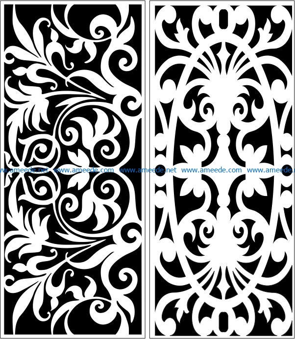 Design pattern panel screen E0006392 file cdr and dxf free vector download for Laser cut CNC