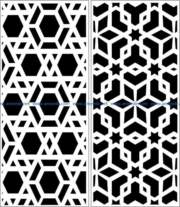 Design pattern panel screen E0006395 file cdr and dxf free vector download for Laser cut CNC