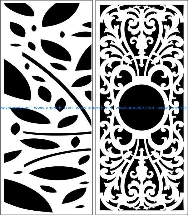 Design pattern panel screen E0006396 file cdr and dxf free vector download for Laser cut CNC