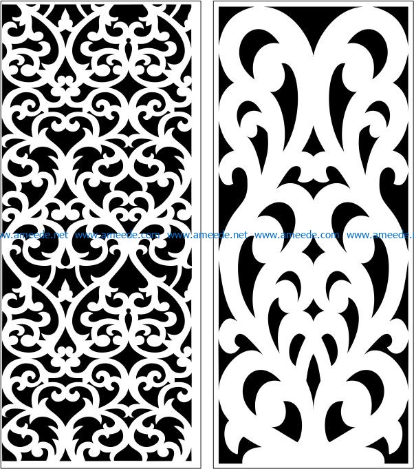 Design pattern panel screen E0006458 file cdr and dxf free vector download for Laser cut CNC