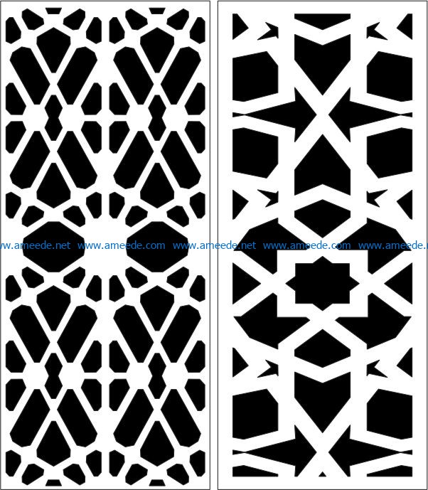 Design pattern panel screen E0006460 file cdr and dxf free vector download for Laser cut CNC