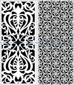 Design pattern panel screen E0006556 file cdr and dxf free vector download for Laser cut CNC