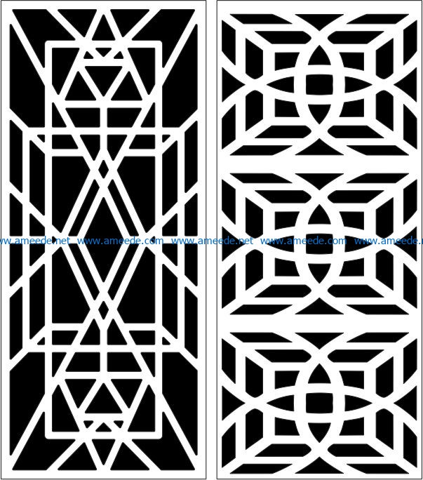 Design pattern panel screen E0006558 file cdr and dxf free vector download for Laser cut CNC