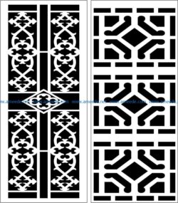 Design pattern panel screen E0006559 file cdr and dxf free vector download for Laser cut CNC