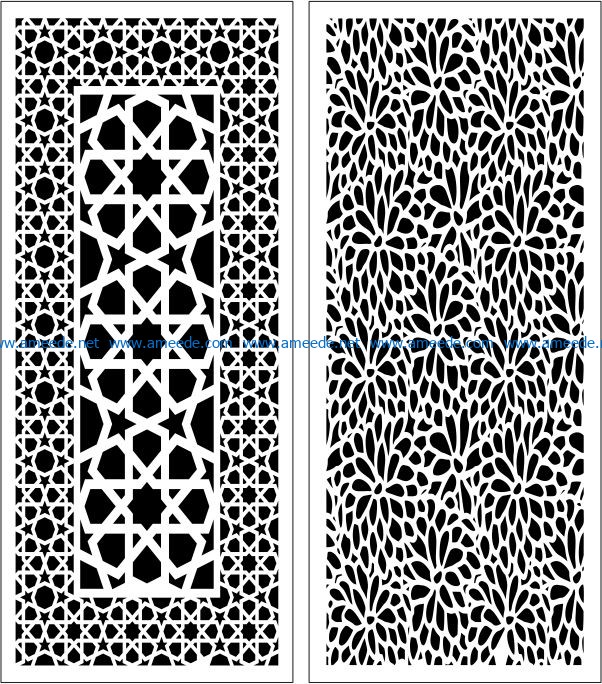 Design pattern panel screen E0006561 file cdr and dxf free vector download for Laser cut CNC