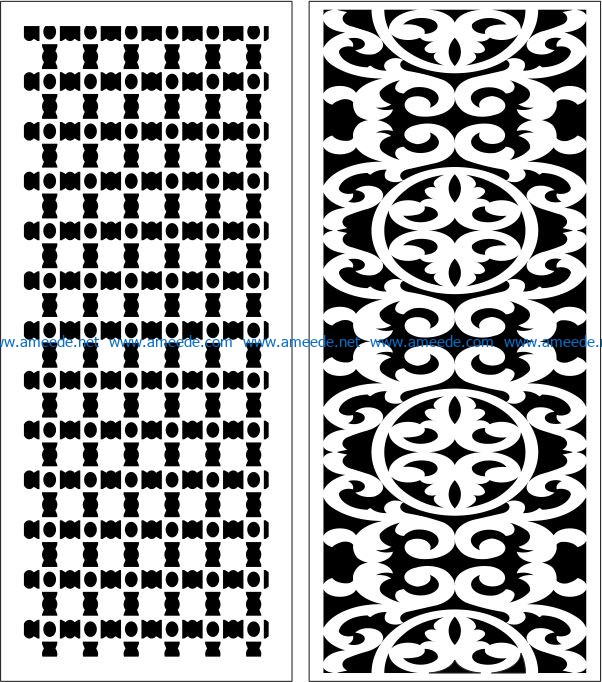 Design pattern panel screen E0006562 file cdr and dxf free vector download for Laser cut CNC