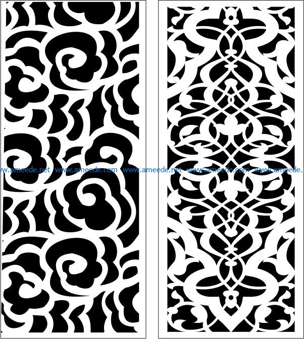 Design pattern panel screen E0006564 file cdr and dxf free vector download for Laser cut CNC