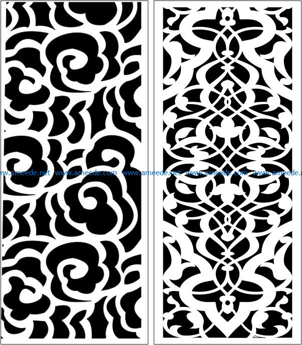 Design pattern panel screen E0006660 file cdr and dxf free vector download for Laser cut CNC