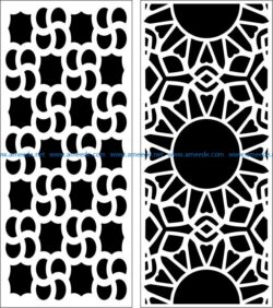 Design pattern panel screen E0006761 file cdr and dxf free vector download for Laser cut CNC