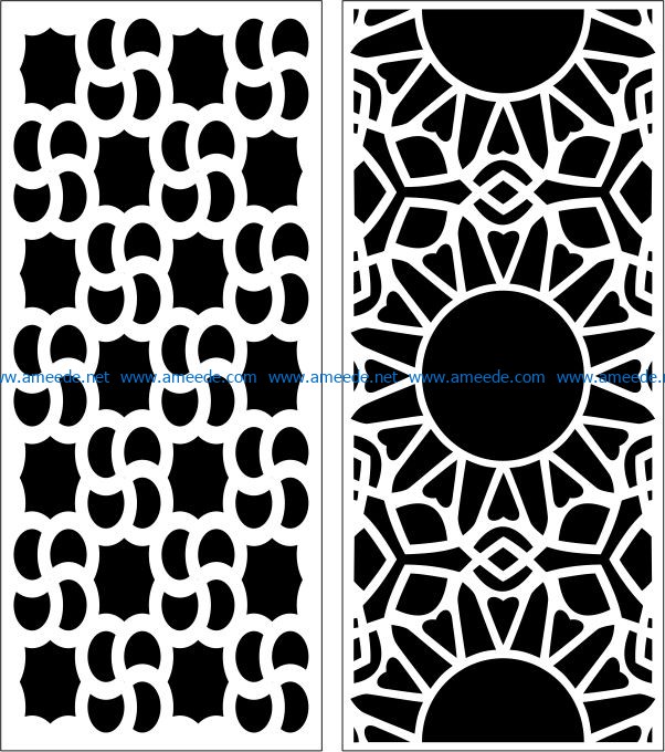 Design pattern panel screen E0006761 file cdr and dxf free vector download for Laser cut CNC