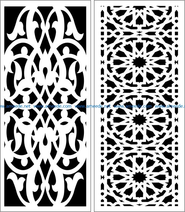 Design pattern panel screen E0006762 file cdr and dxf free vector download for Laser cut CNC