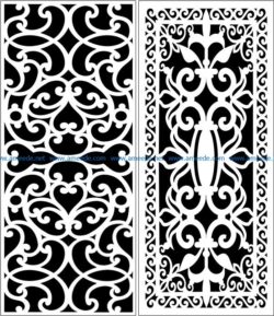 Design pattern panel screen E0006763 file cdr and dxf free vector download for Laser cut CNC