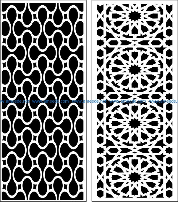 Design pattern panel screen E0006764 file cdr and dxf free vector download for Laser cut CNC