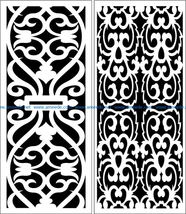 Design pattern panel screen E0006765 file cdr and dxf free vector download for Laser cut CNC