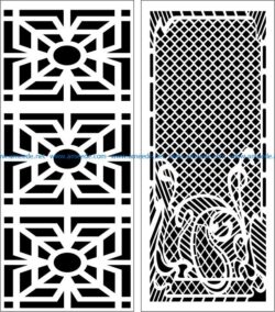 Design pattern panel screen E0006858 file cdr and dxf free vector download for Laser cut CNC