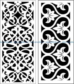Design pattern panel screen E0006859 file cdr and dxf free vector download for Laser cut CNC