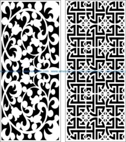 Design pattern panel screen E0006860 file cdr and dxf free vector download for Laser cut CNC