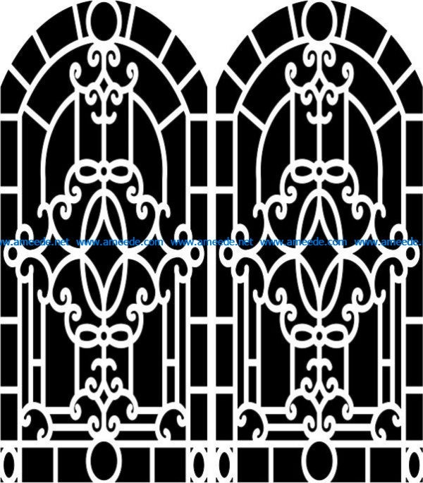 Design pattern woodcarving E0006157 file cdr and dxf free vector download for Laser cut CNC