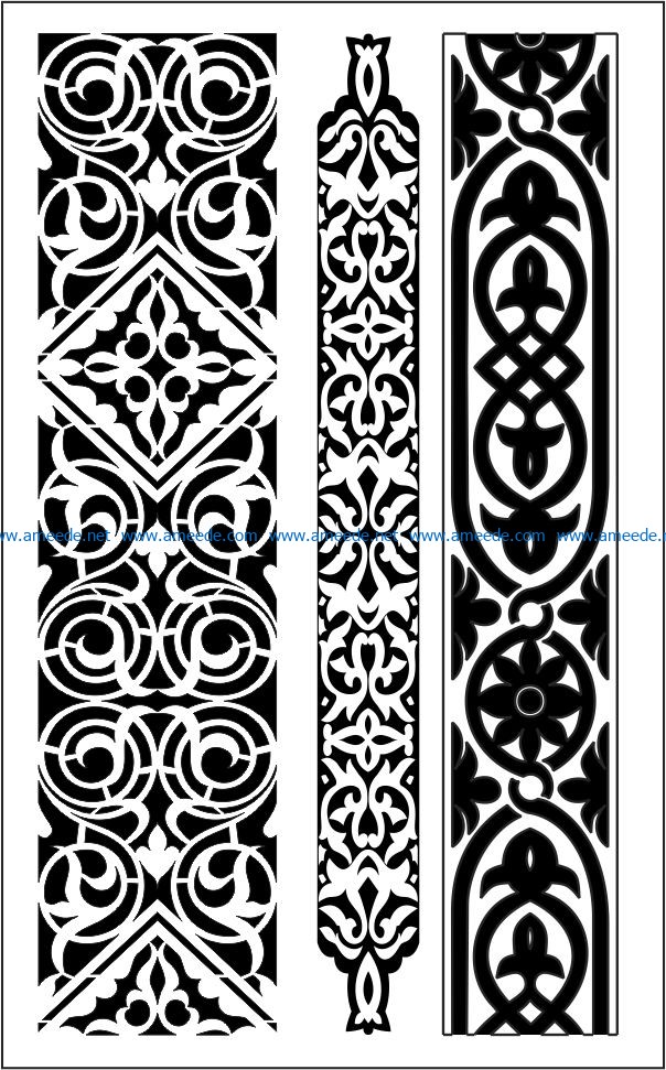Design pattern woodcarving E0006449 file cdr and dxf free vector download for Laser cut CNC