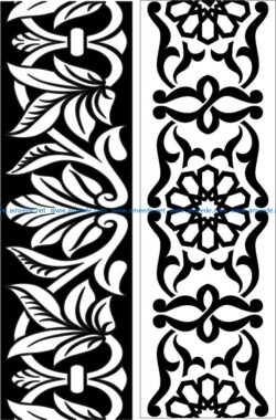 Design pattern woodcarving E0006455 file cdr and dxf free vector download for Laser cut CNC