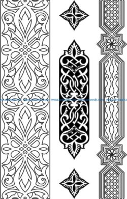 Design pattern woodcarving E0006456 file cdr and dxf free vector