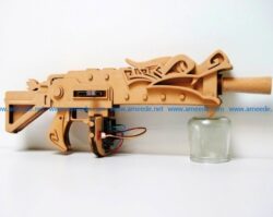 Dragon head rifle  file cdr and dxf free vector download for Laser cut CNC