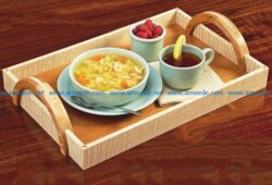 Food Trays file cdr and dxf free vector download for Laser cut