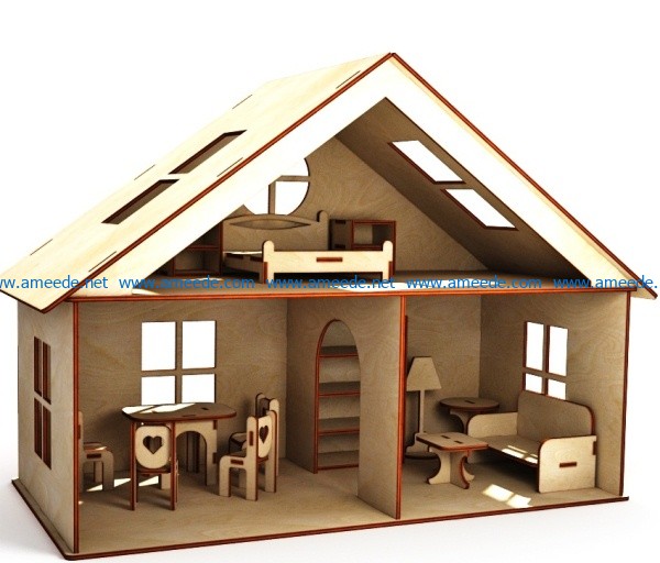 Furniture model in the hous file cdr and dxf free vector download for Laser cut