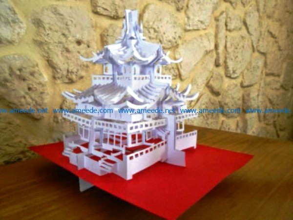 Golden pavilion file cdr and dxf free vector download for Laser cut