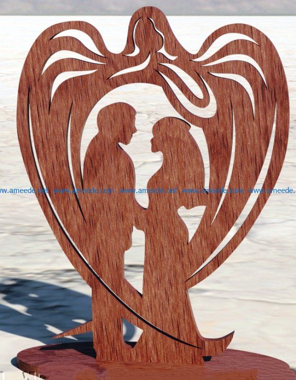 Guardian angel file cdr and dxf free vector download for Laser cut
