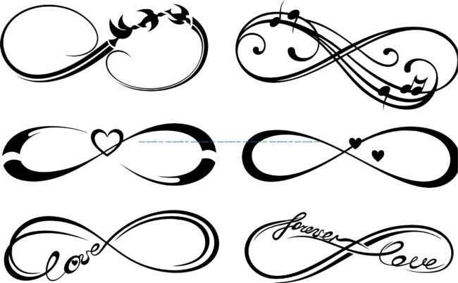 Infinity file cdr and dxf free vector download for laser engraving machines