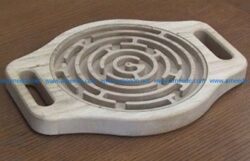 Maze file cdr and dxf free vector download for Laser cut CNC