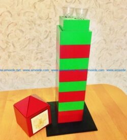 Minibar border column file cdr and dxf free vector download for Laser cut