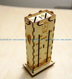 Piggy bank two compartments file cdr and dxf free vector download for Laser cut