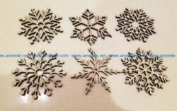 Snowflakes file cdr and dxf free vector download for Laser cut