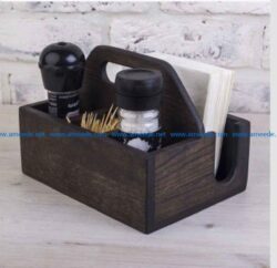 Spice And Napkin Organizer free vector download for Laser cut CNC