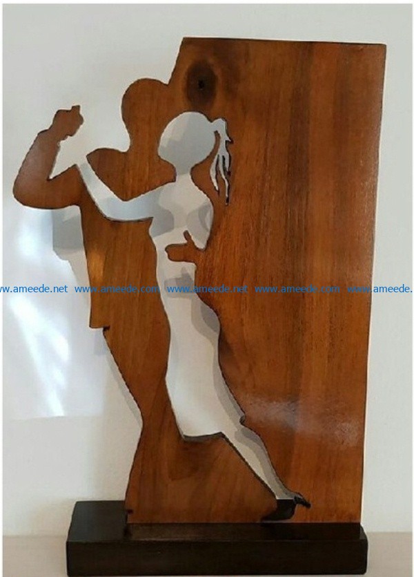The statue of dance file cdr and dxf free vector download for Laser cut CNC