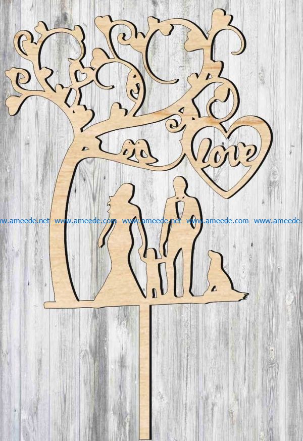Topper family file cdr and dxf free vector download for Laser cut