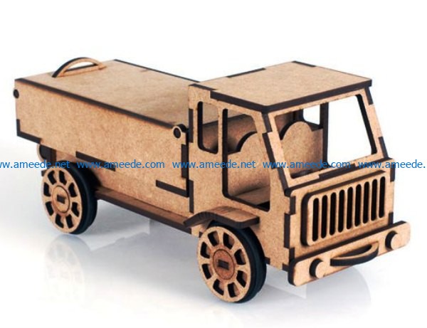 Truck file cdr and dxf free vector download for Laser cut