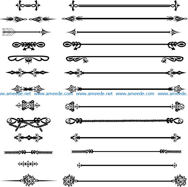 Vintage Decoration Pagesfile cdr and dxf free vector download for laser engraving machines