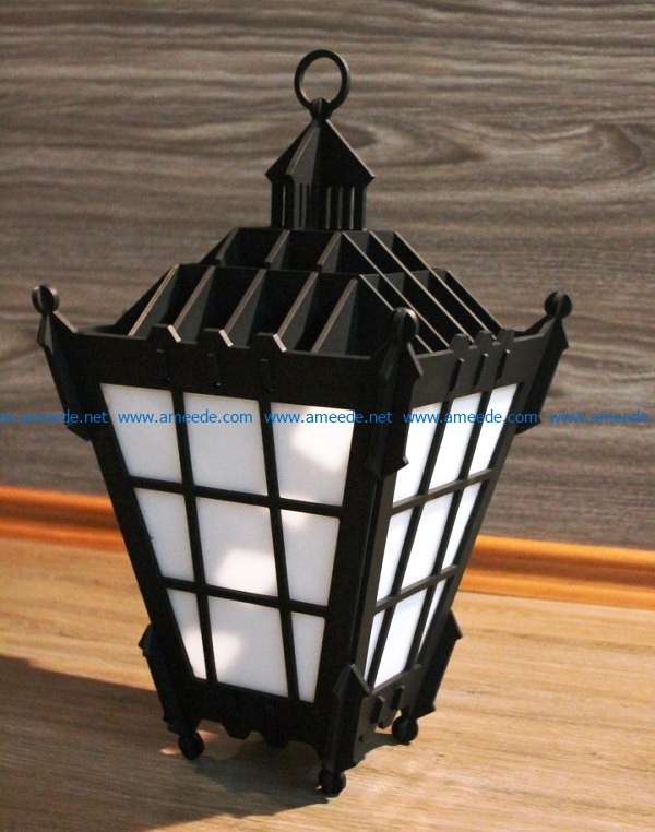 Wall lamp file cdr and dxf free vector download for Laser cut CNC