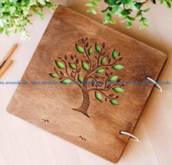 Wedding photo album file cdr and dxf free vector download for Laser cut
